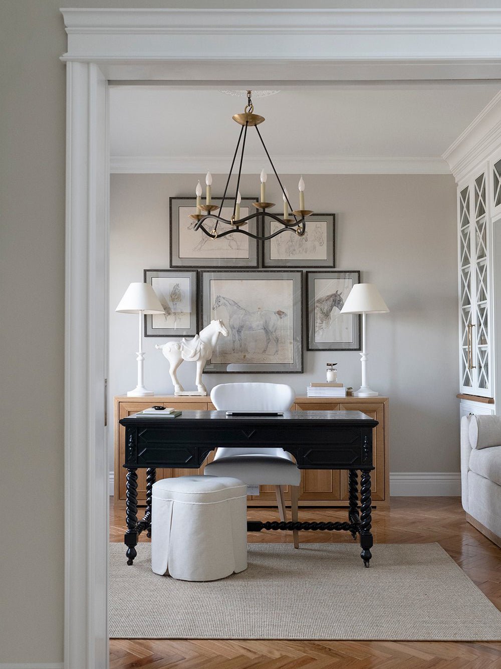 Lavenella Brass Chandelier-Moonnatur