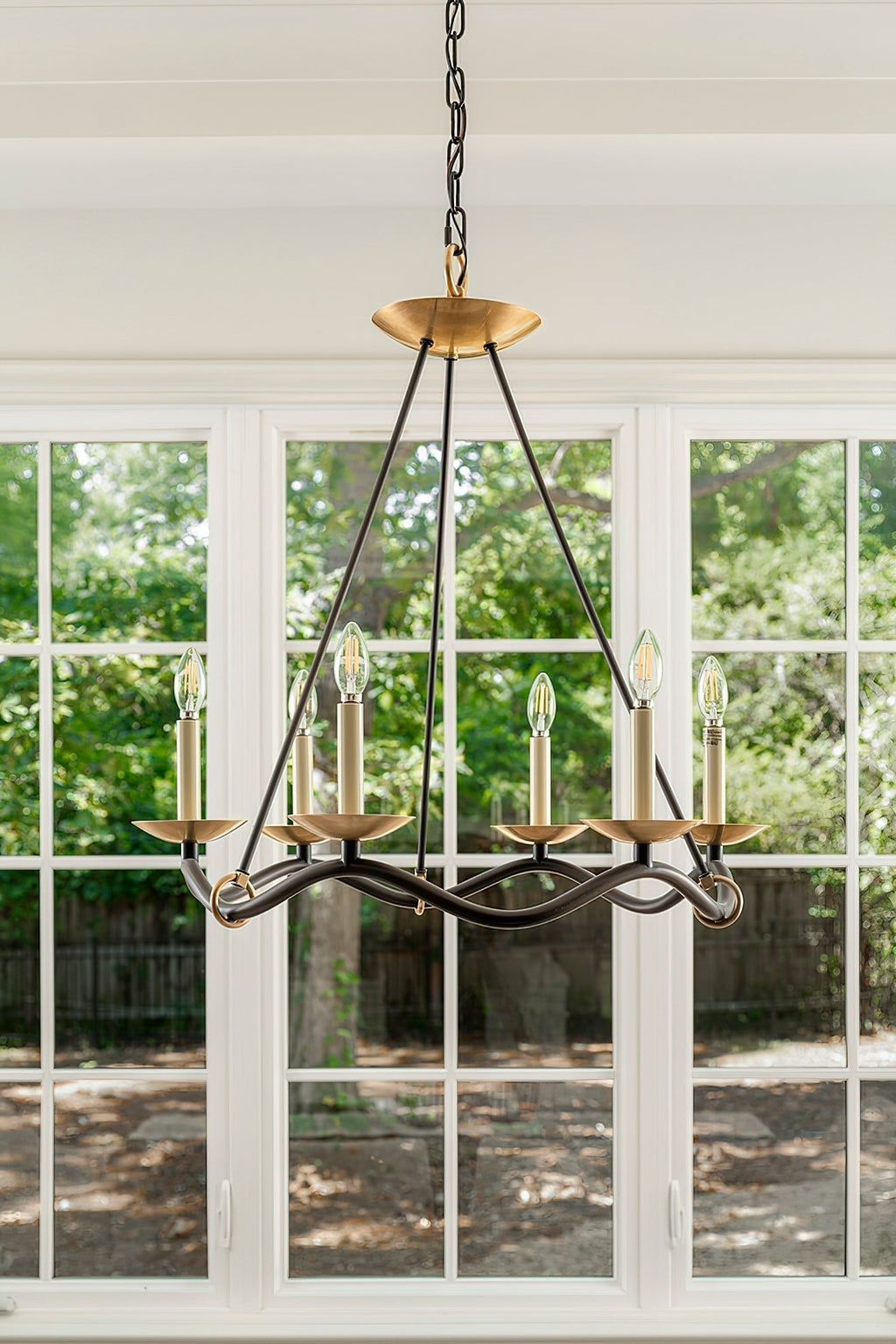 Lavenella Brass Chandelier-Moonnatur