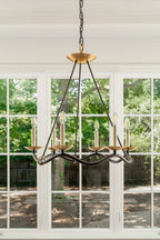 Lavenella Brass Chandelier-Moonnatur