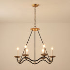 Lavenella Brass Chandelier-Moonnatur