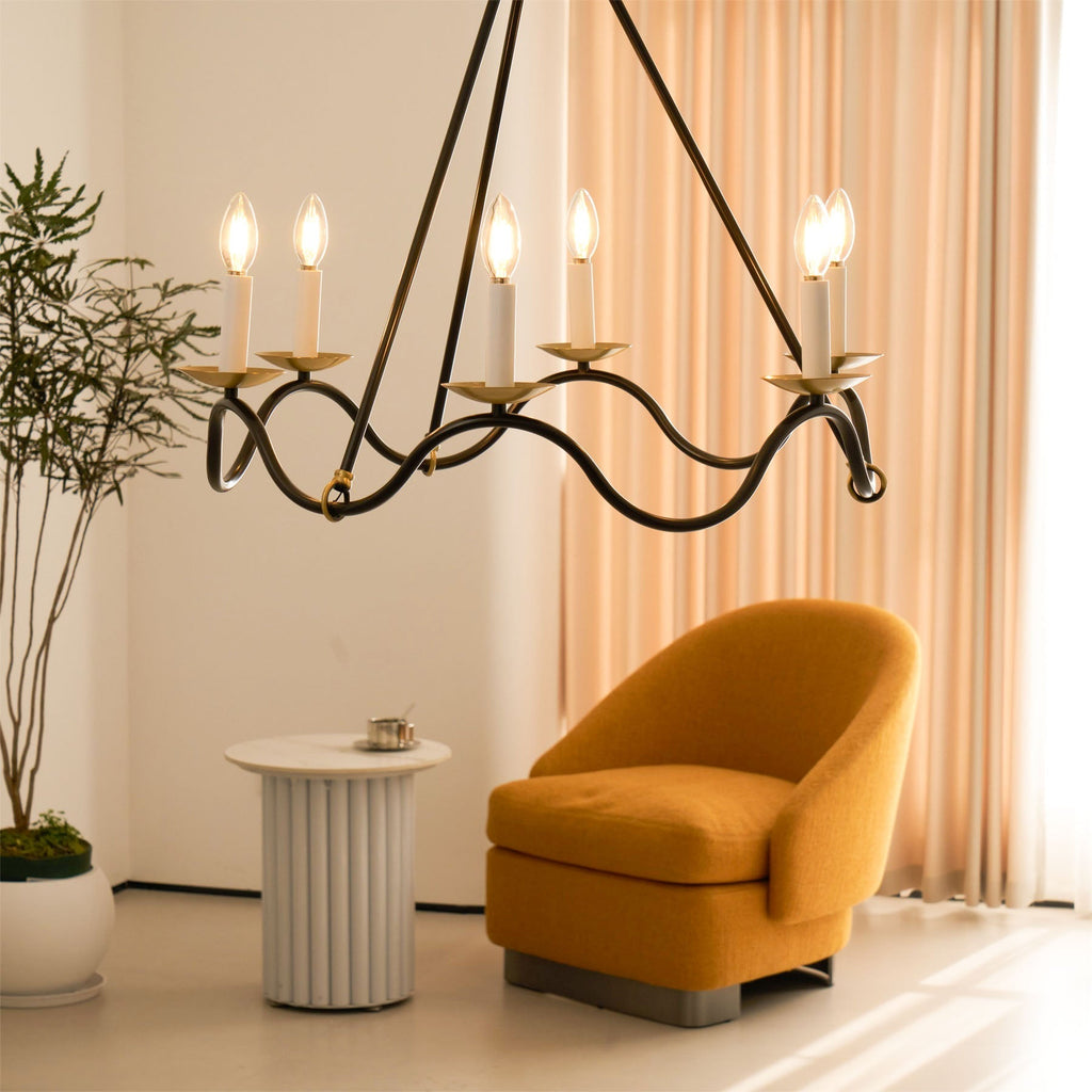Lavenella Brass Chandelier-Moonnatur