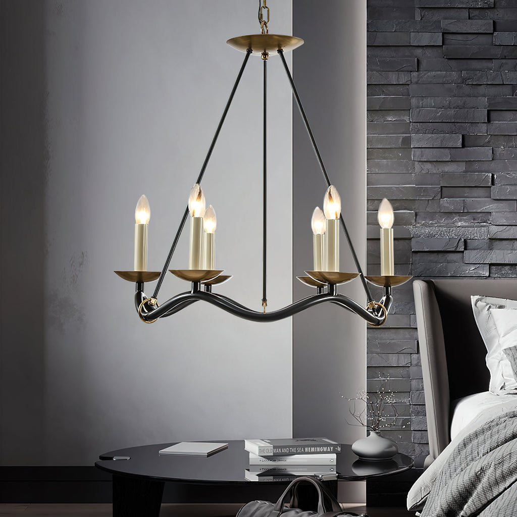 Lavenella Brass Chandelier-Moonnatur