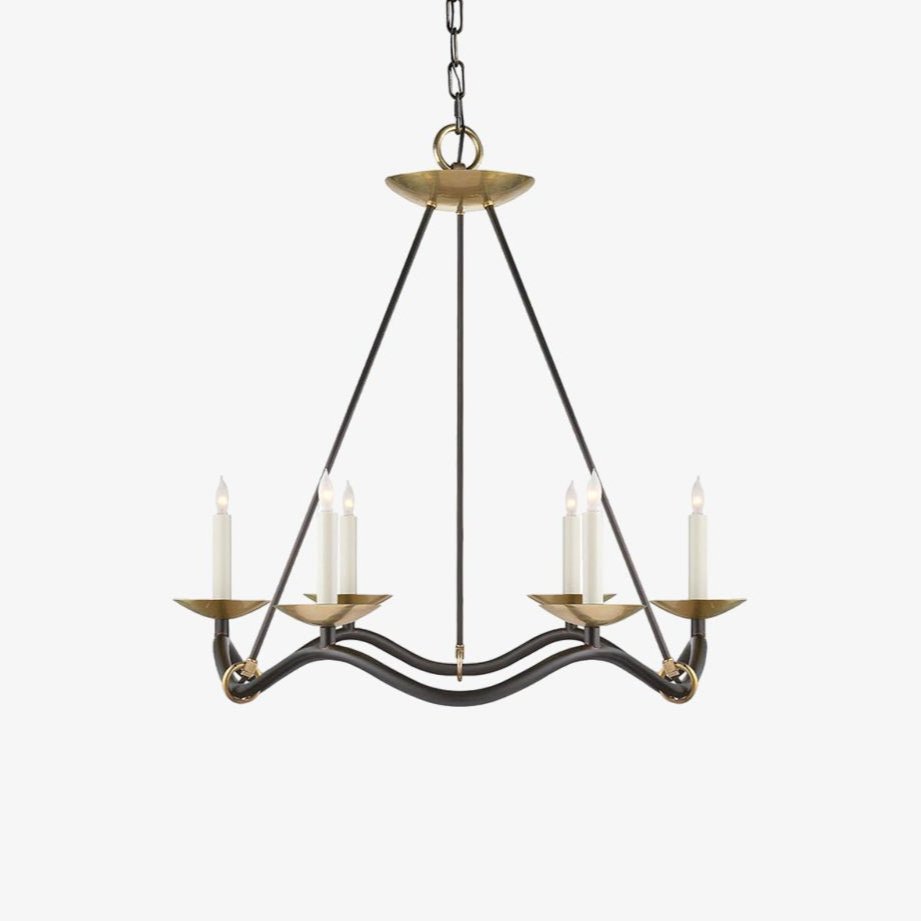 Lavenella Brass Chandelier-Moonnatur