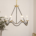 Lavenella Brass Chandelier-Moonnatur