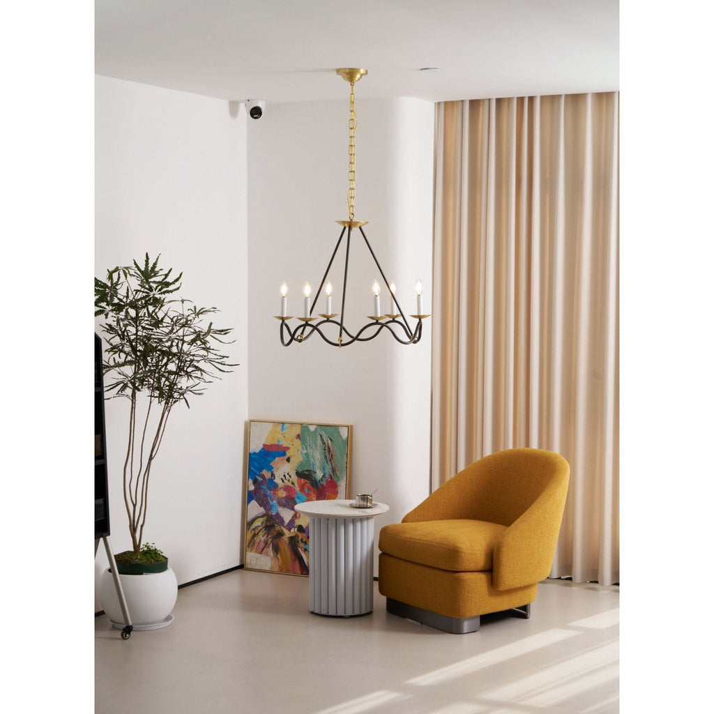 Lavenella Brass Chandelier-Moonnatur
