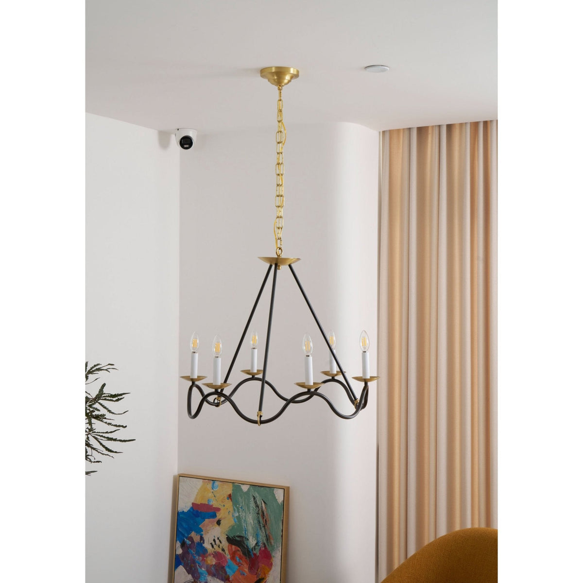 Lavenella Brass Chandelier-Moonnatur