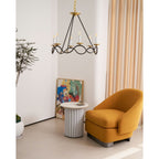 Lavenella Brass Chandelier-Moonnatur