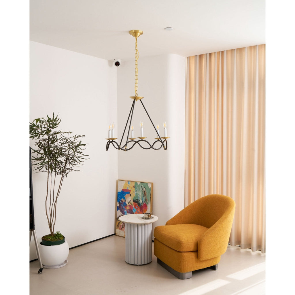 Lavenella Brass Chandelier-Moonnatur
