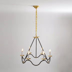 Lavenella Brass Chandelier-Moonnatur