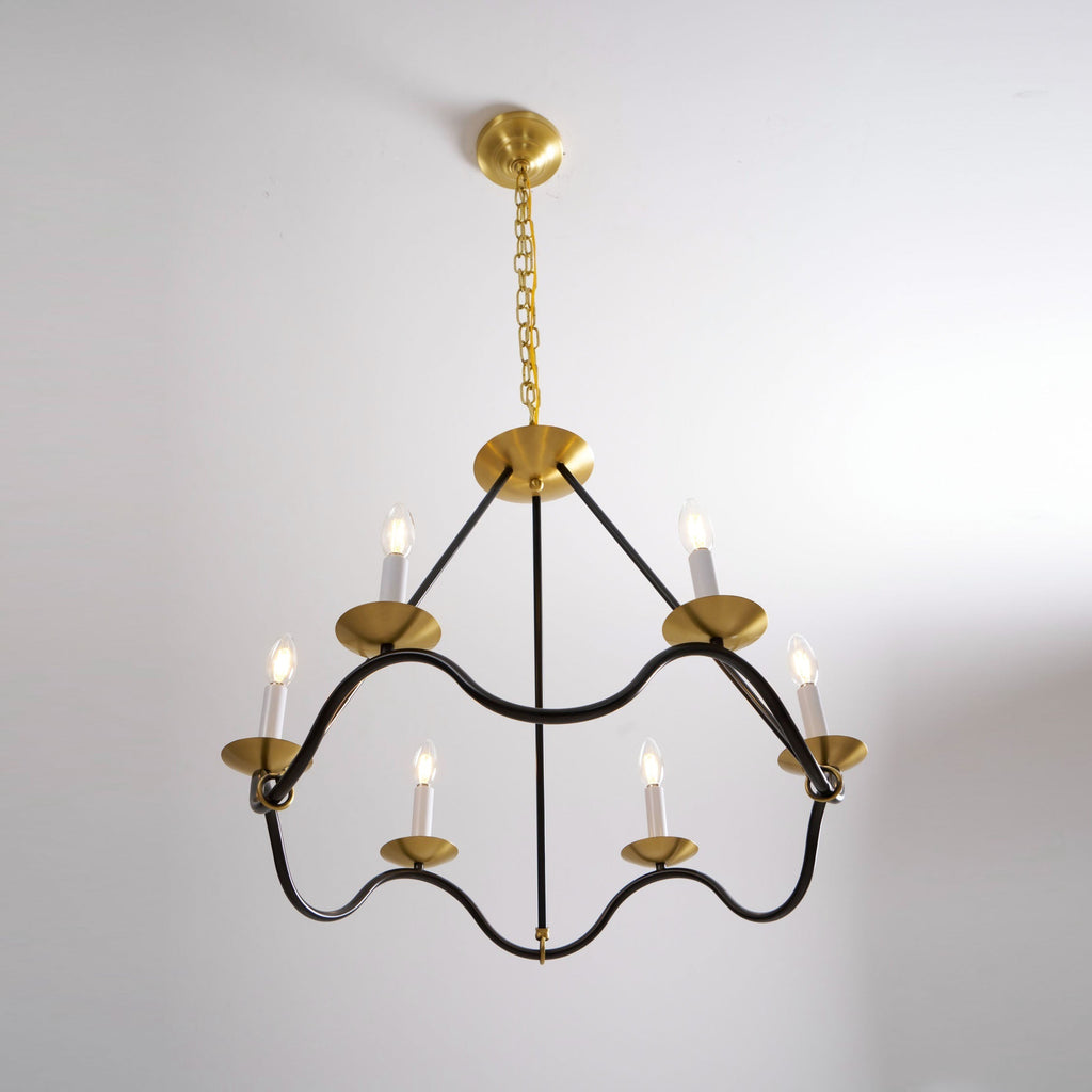 Lavenella Brass Chandelier-Moonnatur