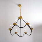Lavenella Brass Chandelier-Moonnatur