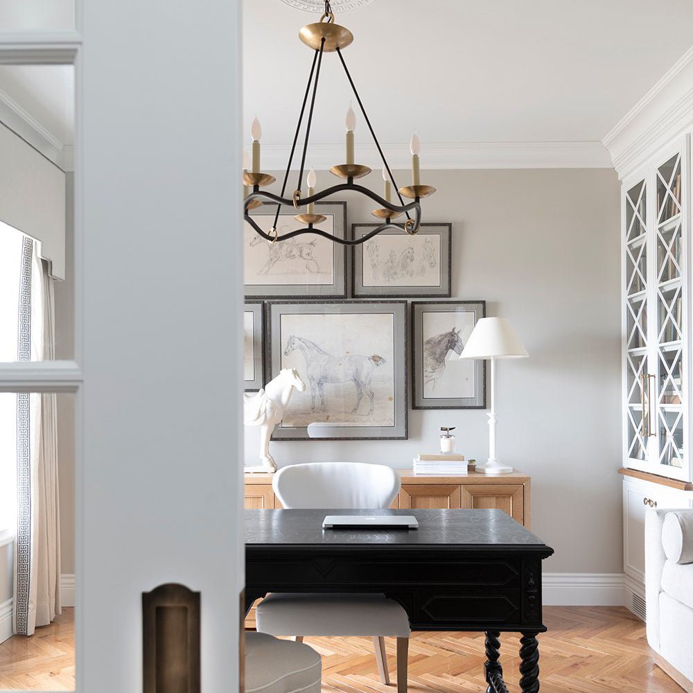 Lavenella Brass Chandelier-Moonnatur