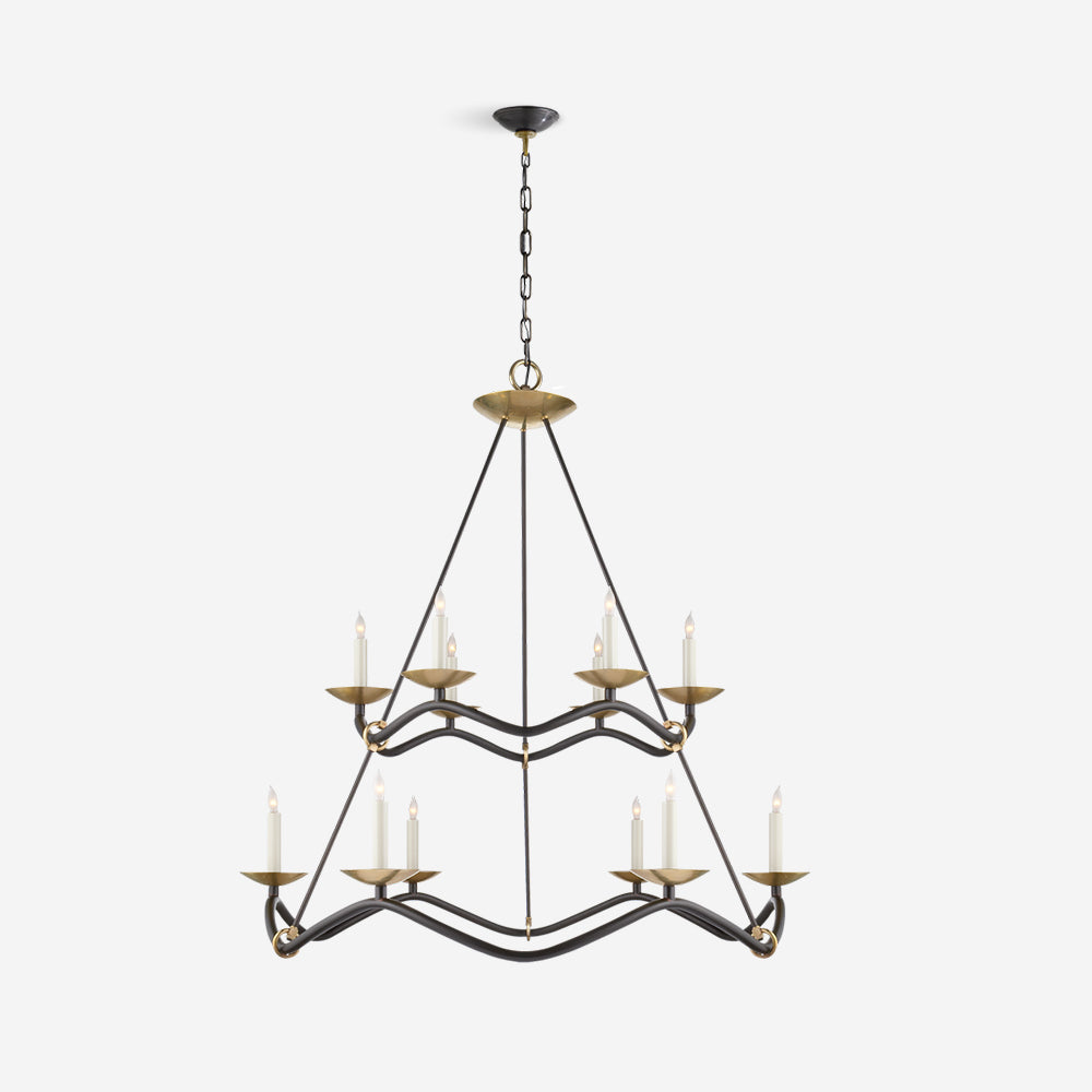 Ambellark Brass Chandelier-Moonnatur