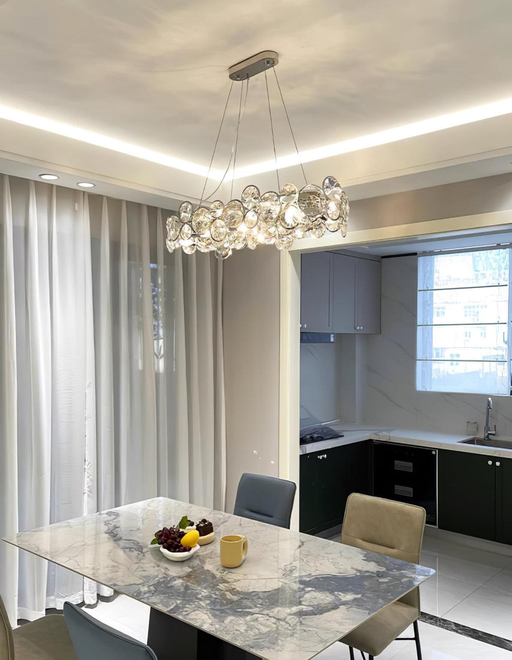 Orlenwyn Crystal Chandelier-Moonnatur
