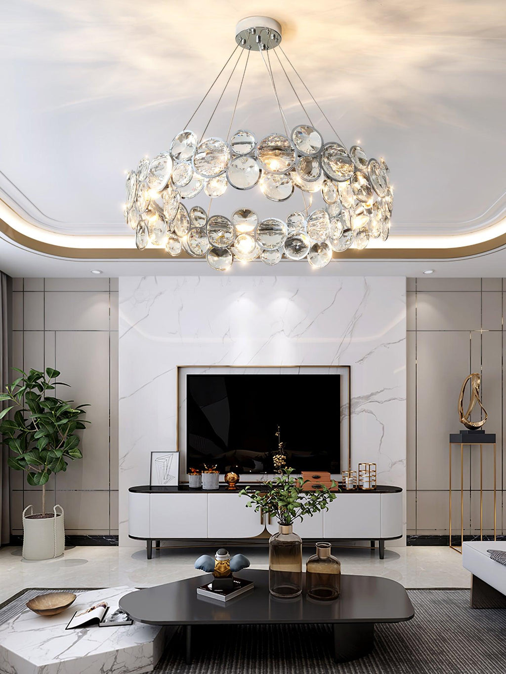 Orlenwyn Crystal Chandelier-Moonnatur
