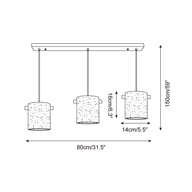 Breveneth Travertine Pendant Light-Moonnatur