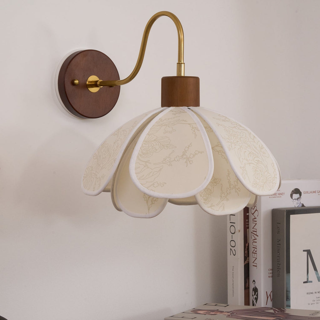 Carnelvale Fabric Wall Light-Moonnatur