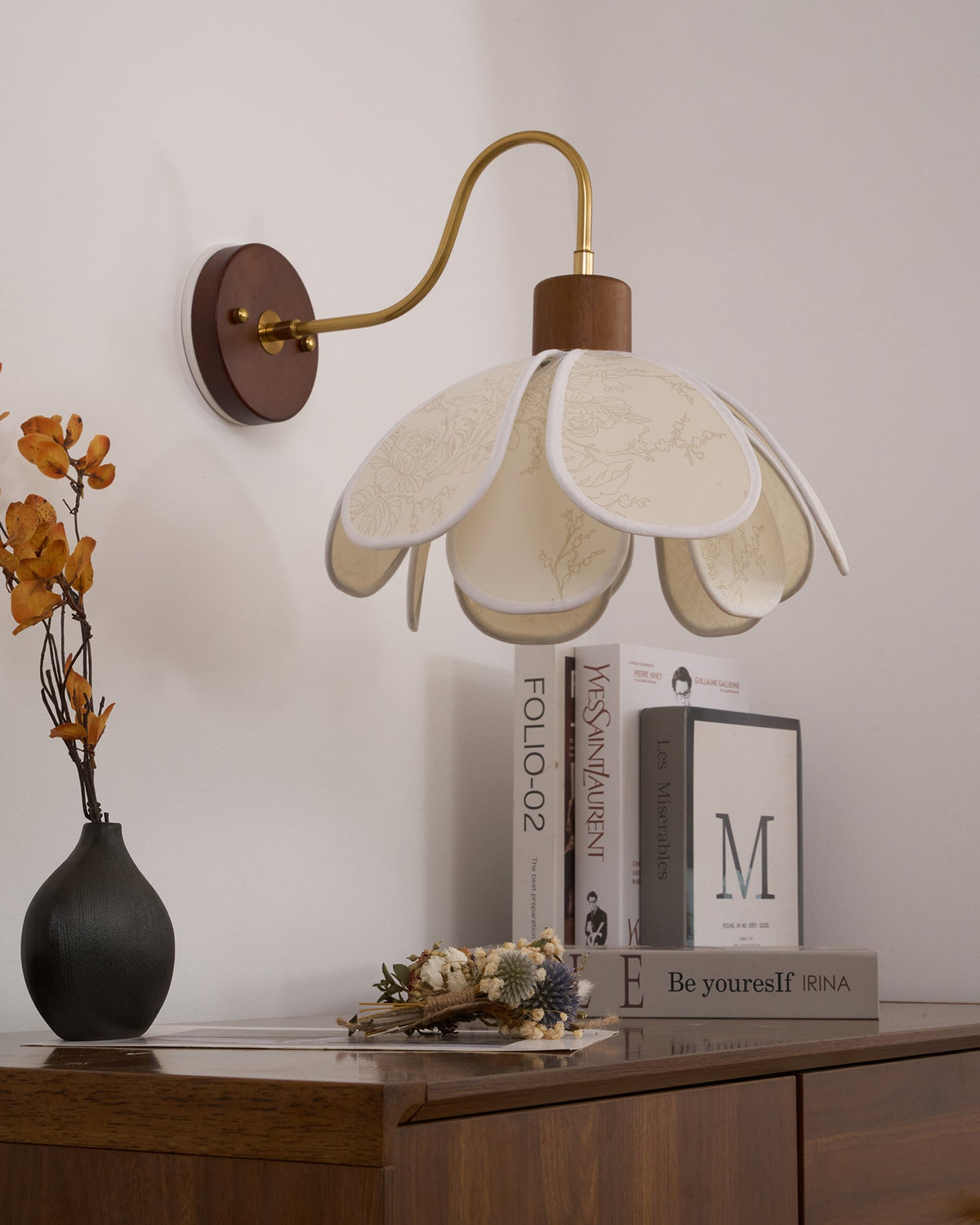 Vardenmoss Fabric Wall Light-Moonnatur
