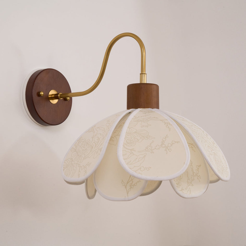 Carnelvale Fabric Wall Light-Moonnatur