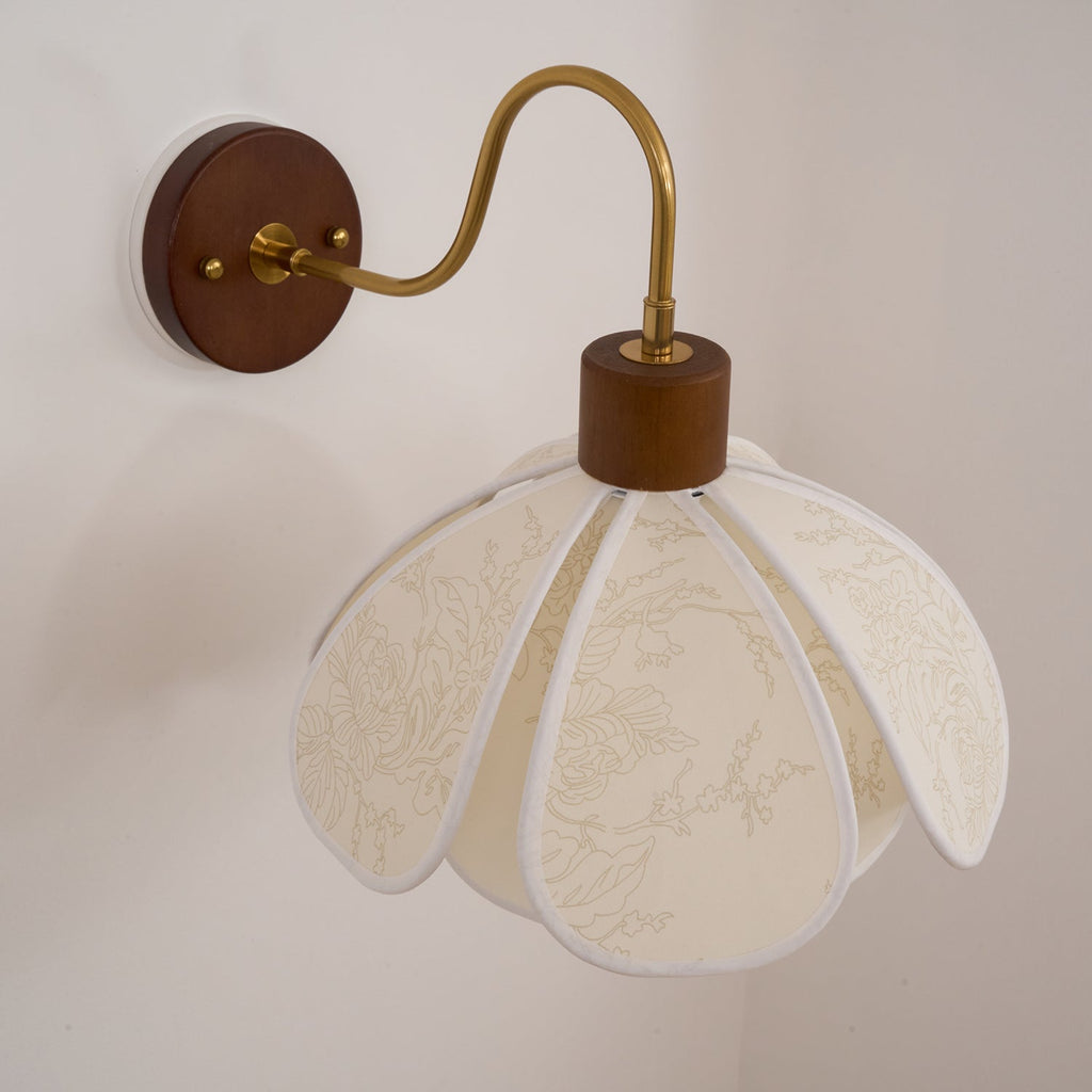 Carnelvale Fabric Wall Light-Moonnatur