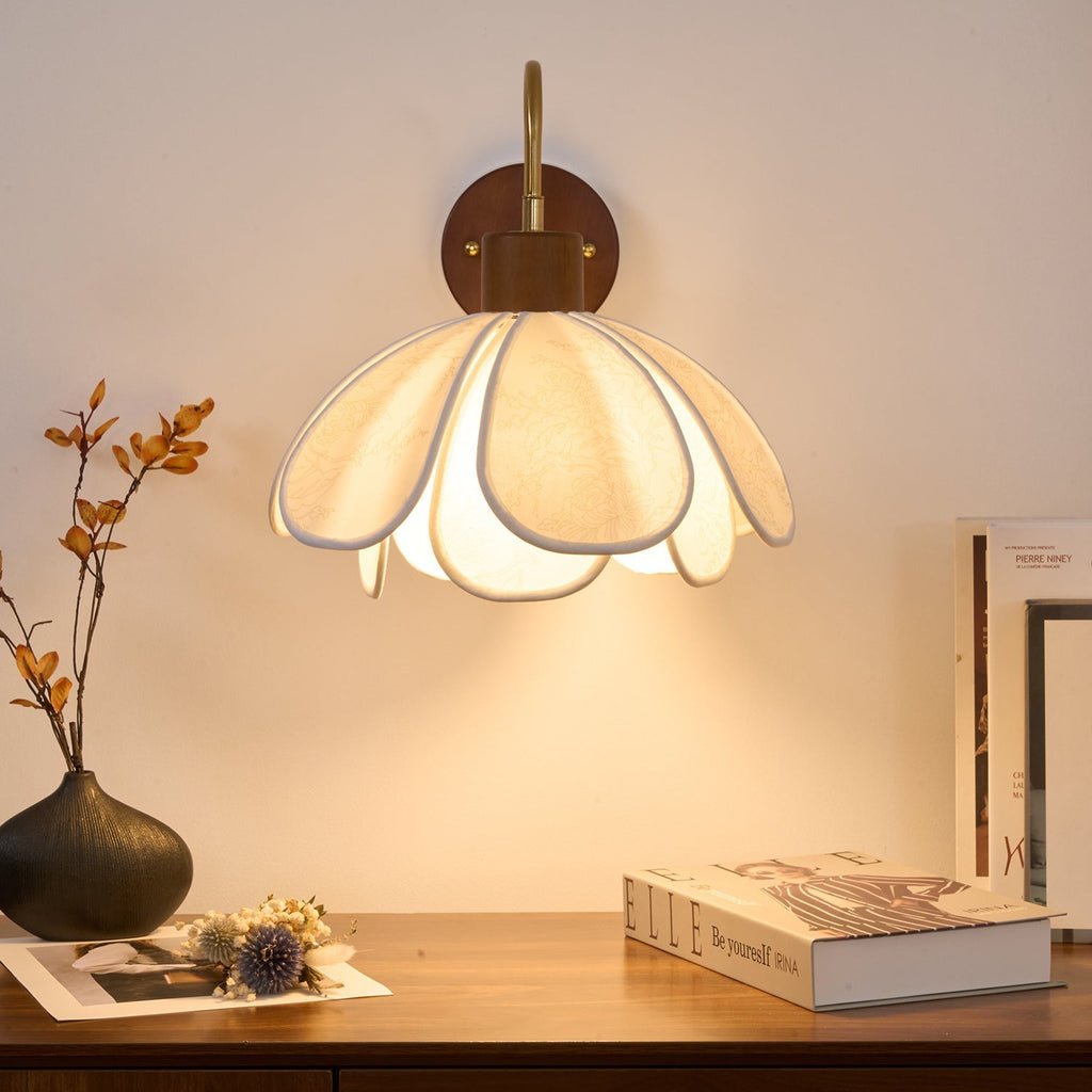 Carnelvale Fabric Wall Light-Moonnatur