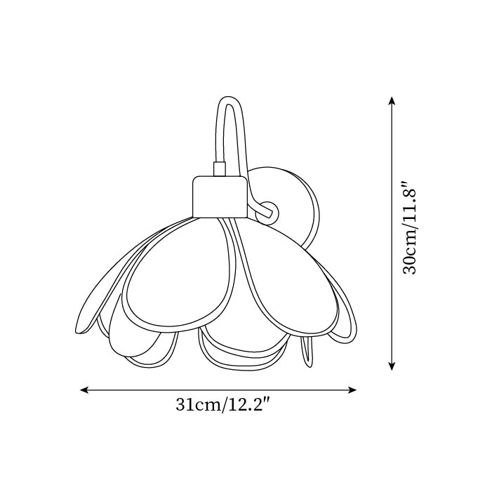 Vardenmoss Fabric Wall Light-Moonnatur