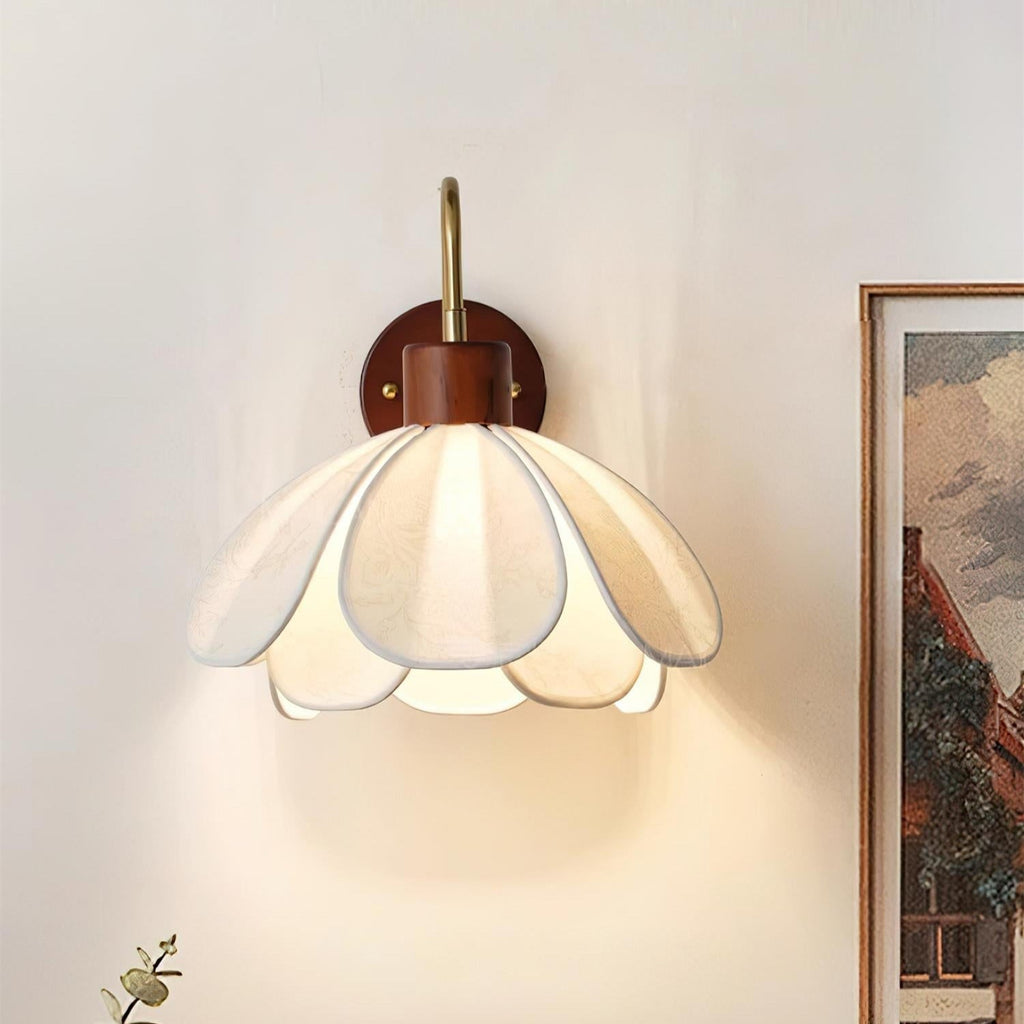 Carnelvale Fabric Wall Light-Moonnatur