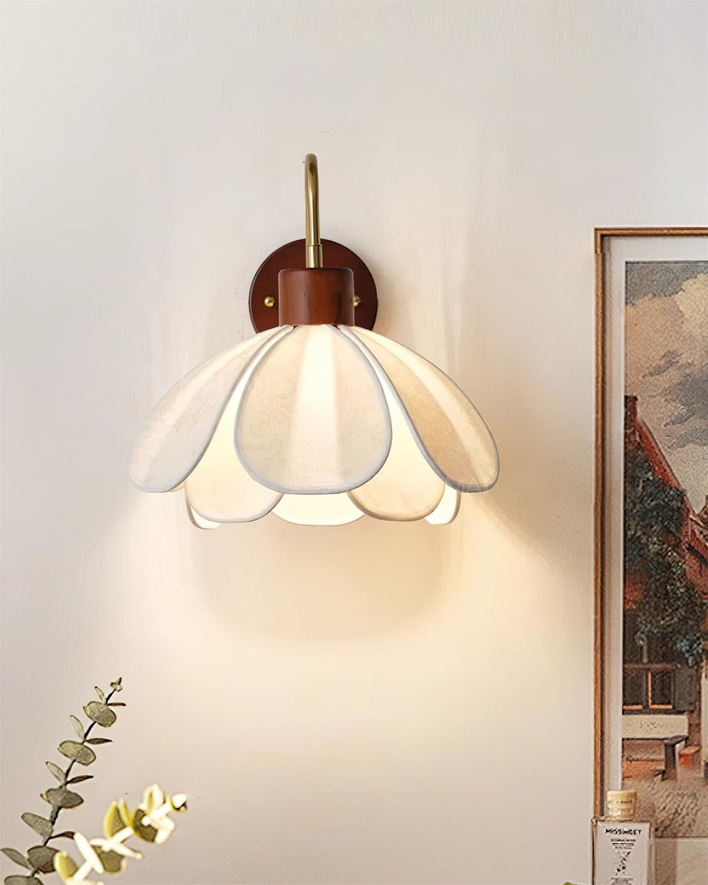 Vardenmoss Fabric Wall Light-Moonnatur