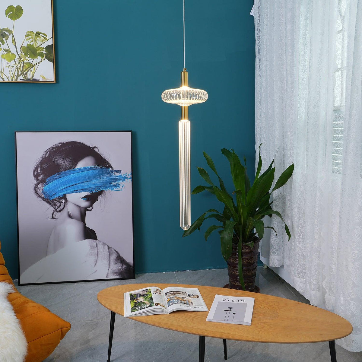 Elysara Glass Pendant Light-Moonnatur