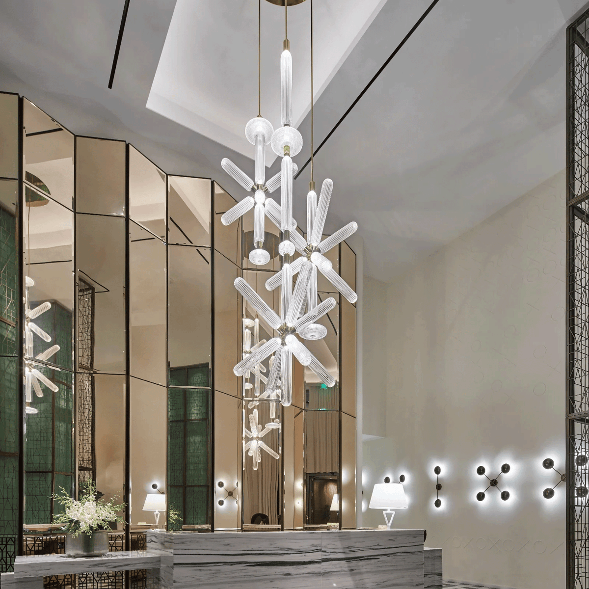 Elysara Glass Pendant Light-Moonnatur