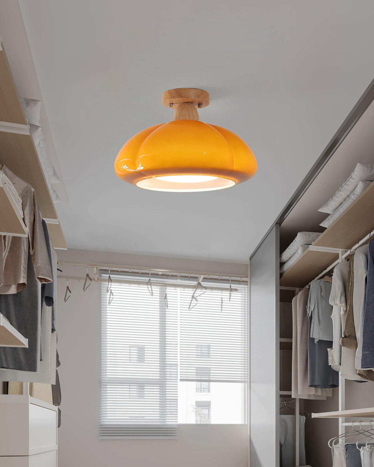 Zelvengrove Wood Ceiling Light-Moonnatur
