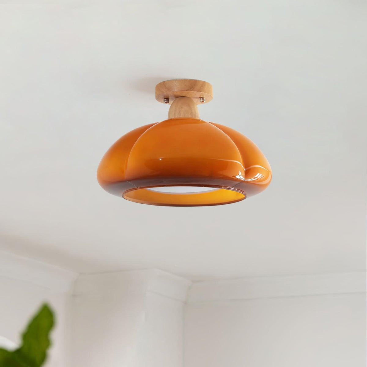 Zelvengrove Wood Ceiling Light-Moonnatur