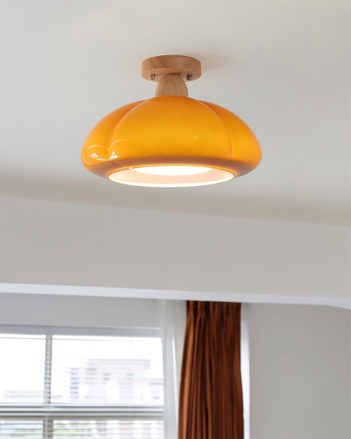 Zelvengrove Wood Ceiling Light-Moonnatur