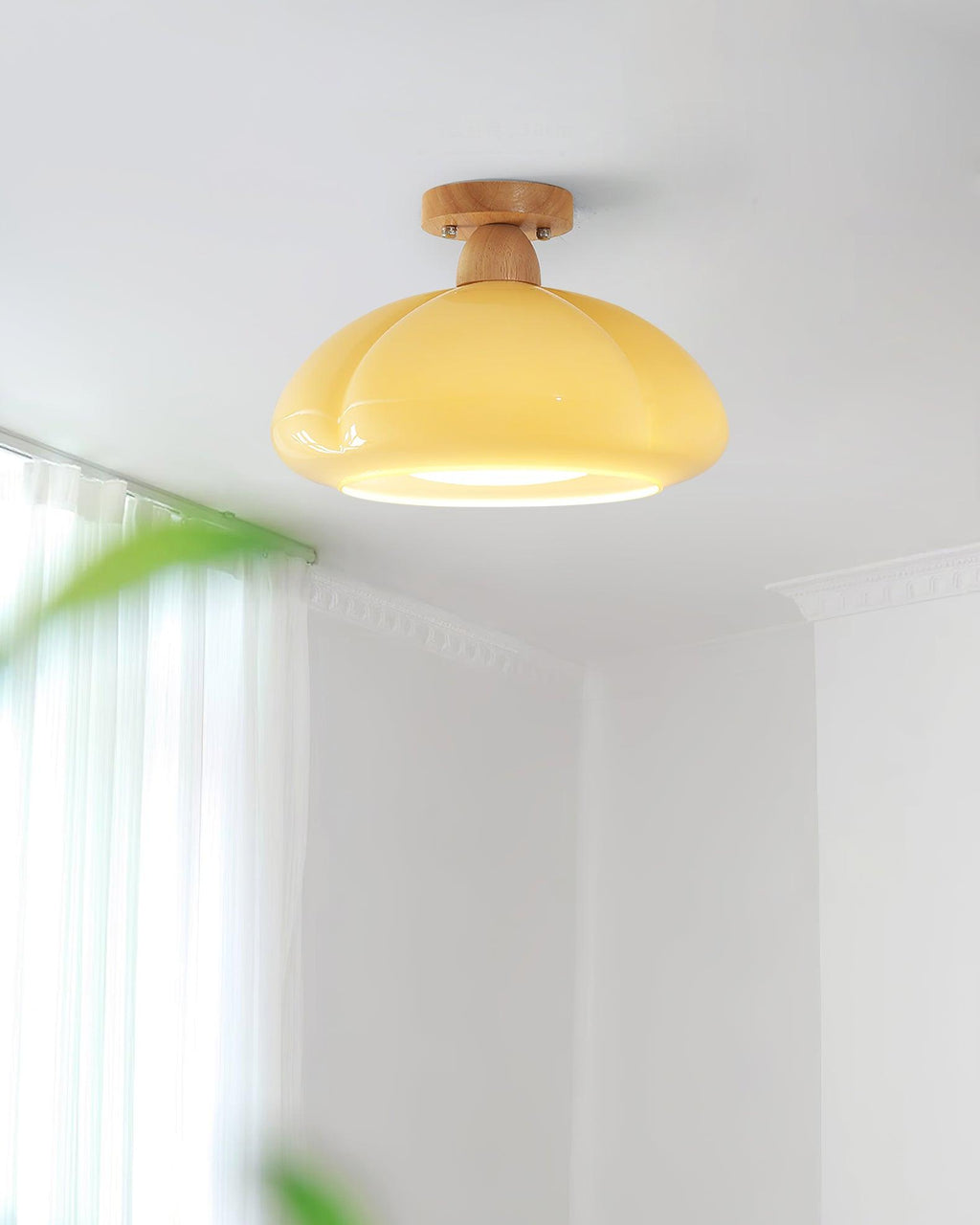 Zelvengrove Wood Ceiling Light-Moonnatur