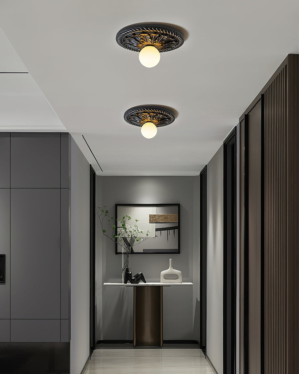Baldenlark Resin Ceiling Light-Moonnatur