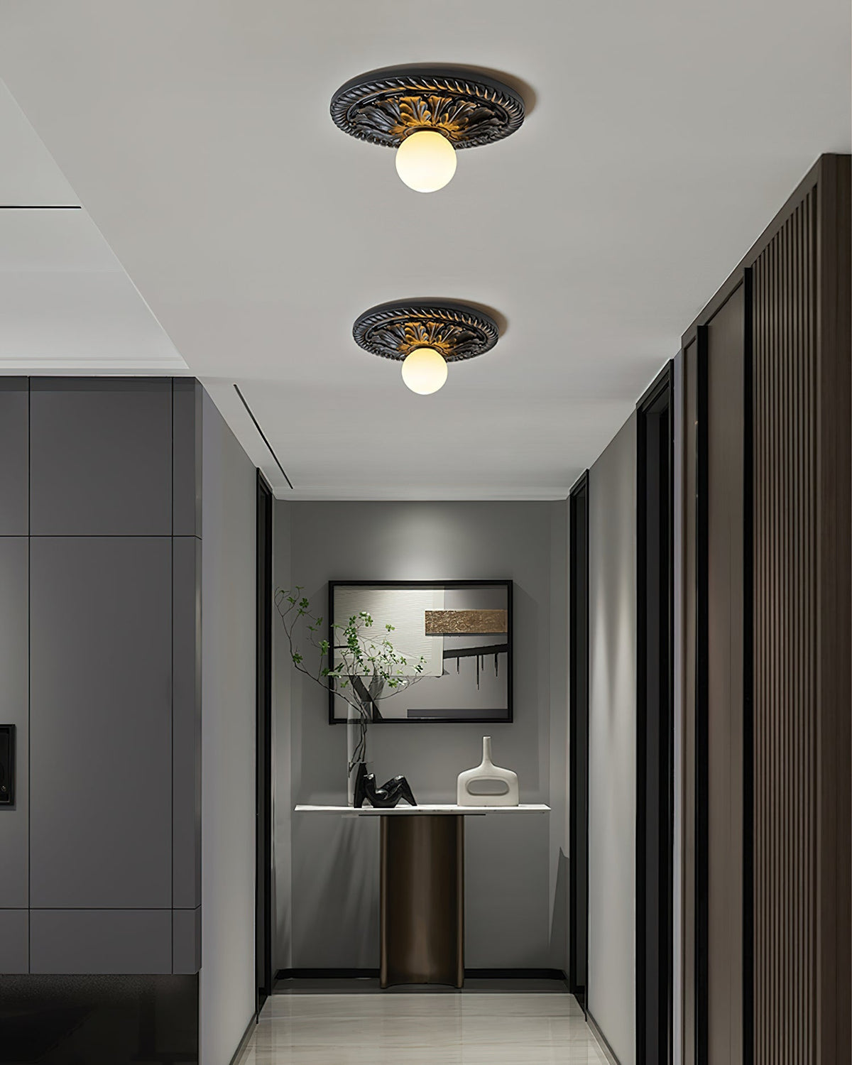 Baldenlark Resin Ceiling Light-Moonnatur
