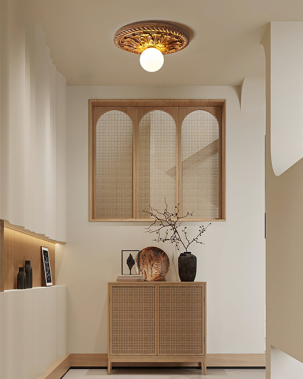 Baldenlark Resin Ceiling Light-Moonnatur