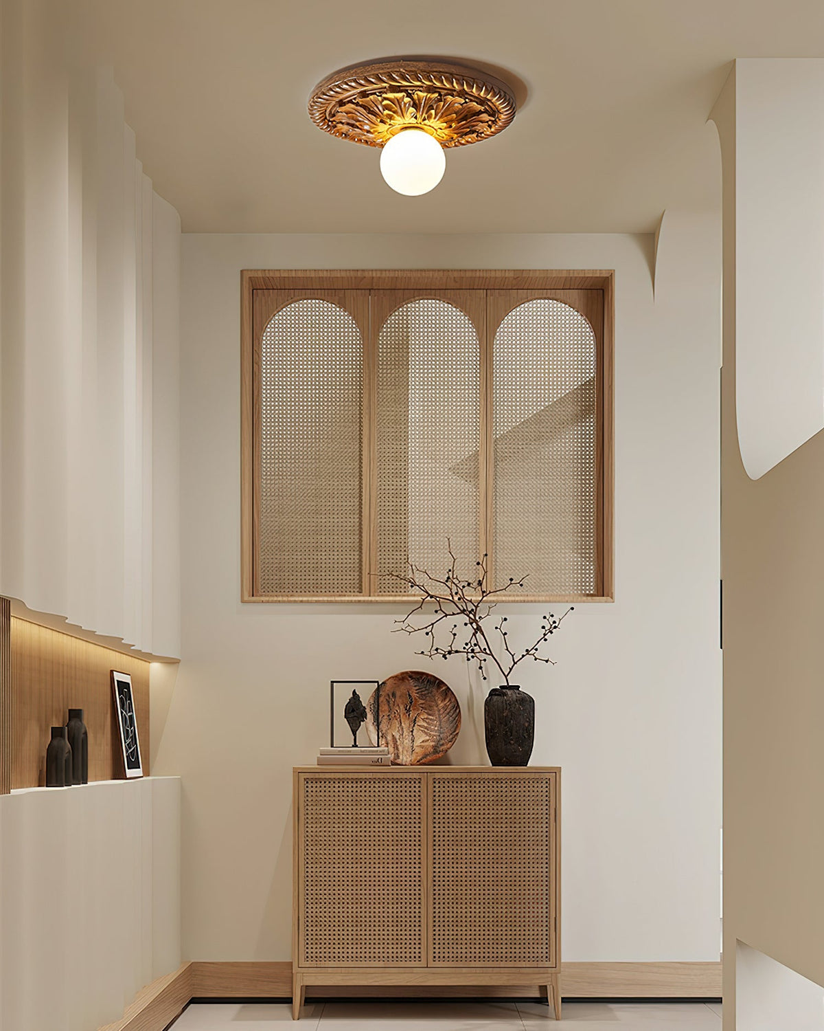 Baldenlark Resin Ceiling Light-Moonnatur
