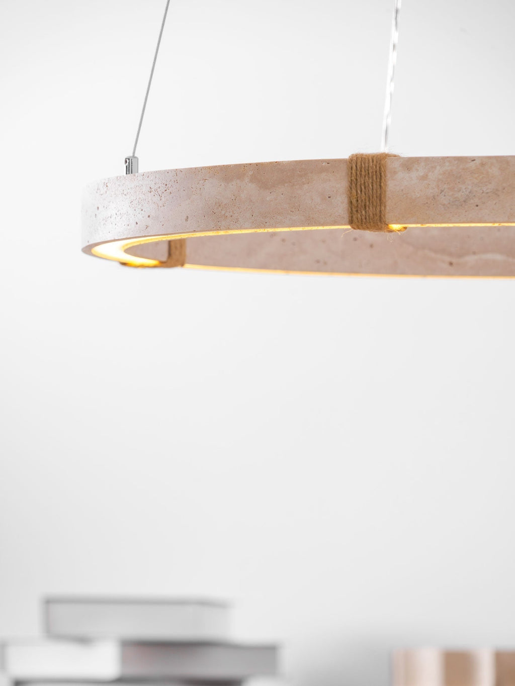 Drenara Travertine Chandelier-Moonnatur