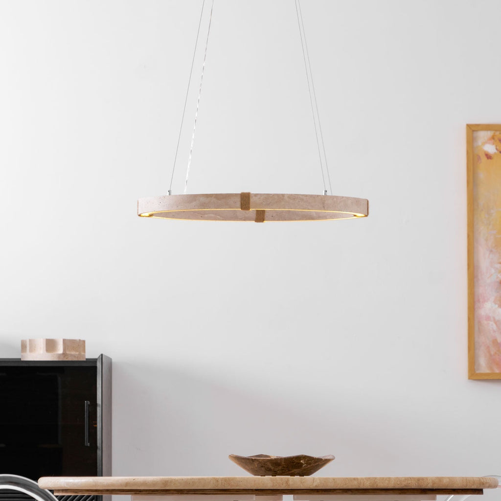 Drenara Travertine Chandelier-Moonnatur