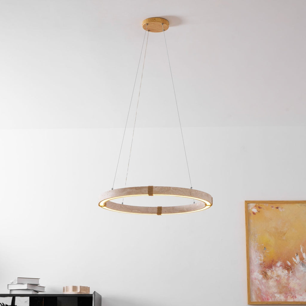 Drenara Travertine Chandelier-Moonnatur