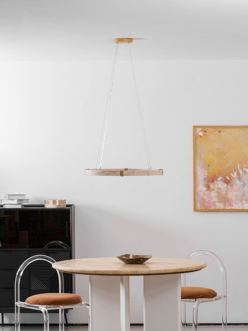 Drenara Travertine Chandelier-Moonnatur