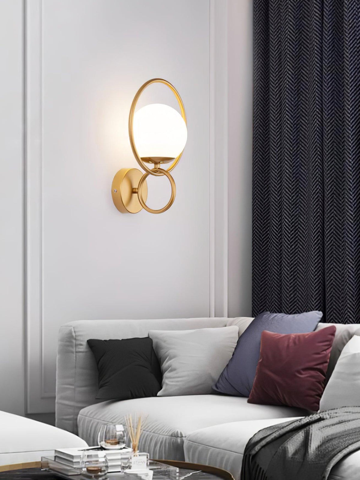Ivrenvale Glass Wall Light-Moonnatur