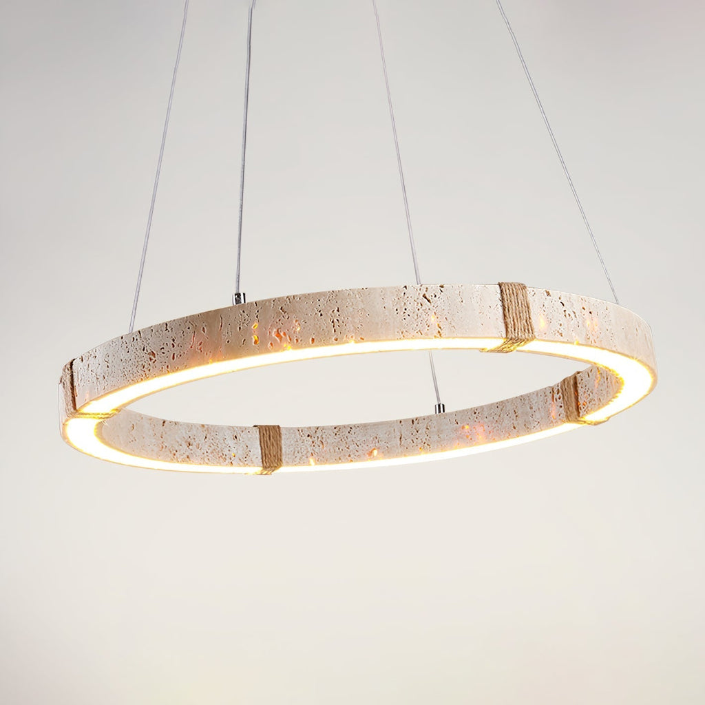 Drenara Travertine Chandelier-Moonnatur