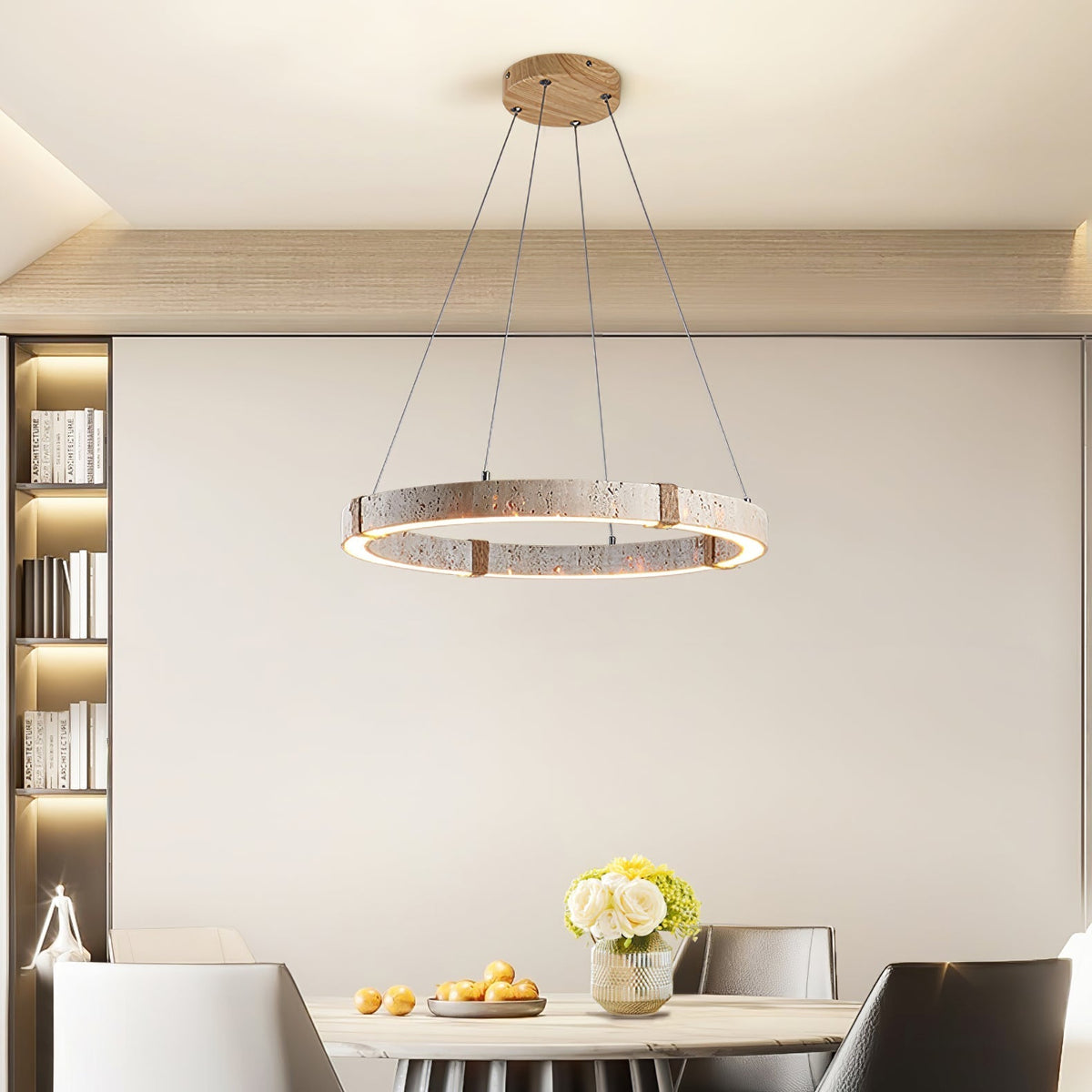 Haldelaria Stone Pendant Light-Moonnatur