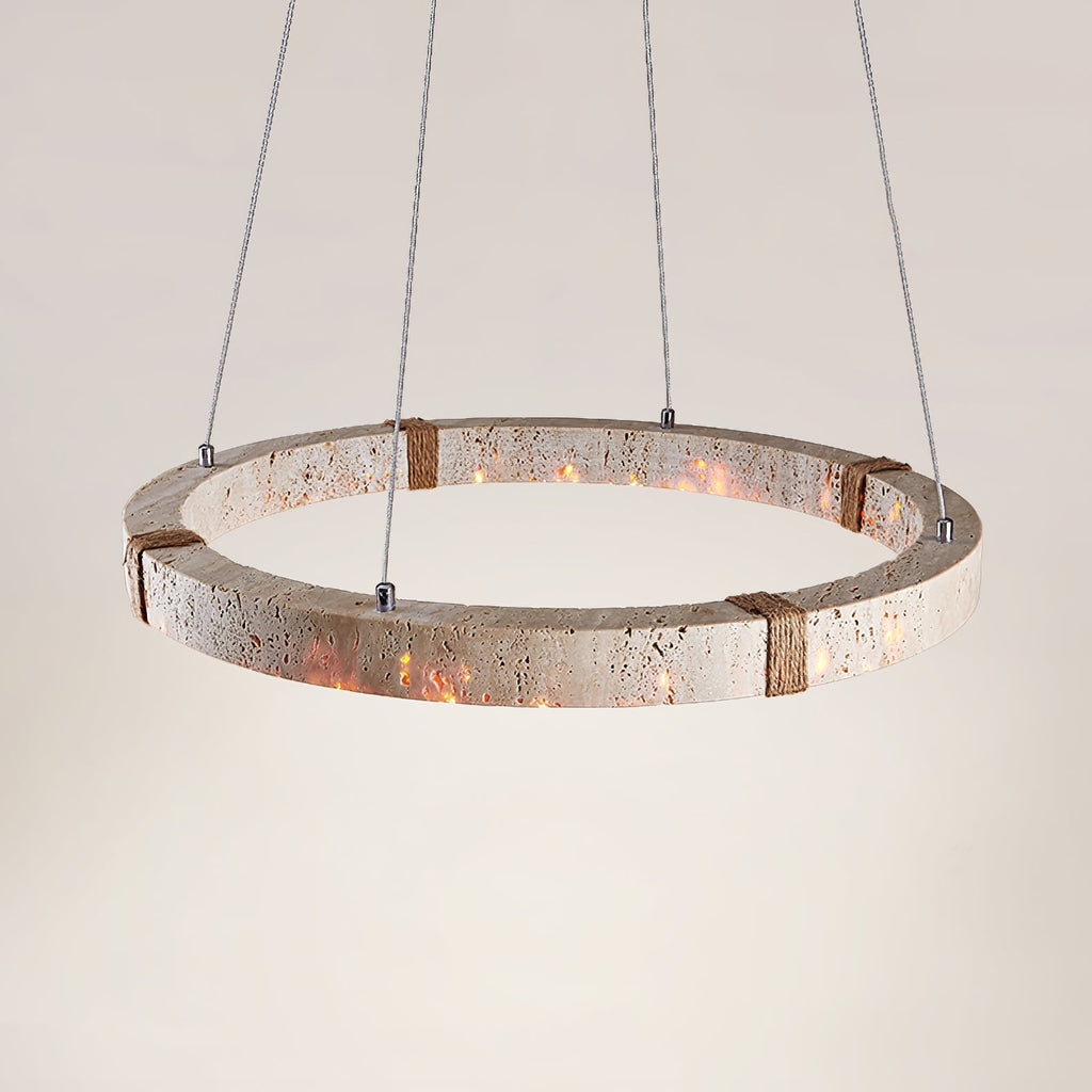 Drenara Travertine Chandelier-Moonnatur