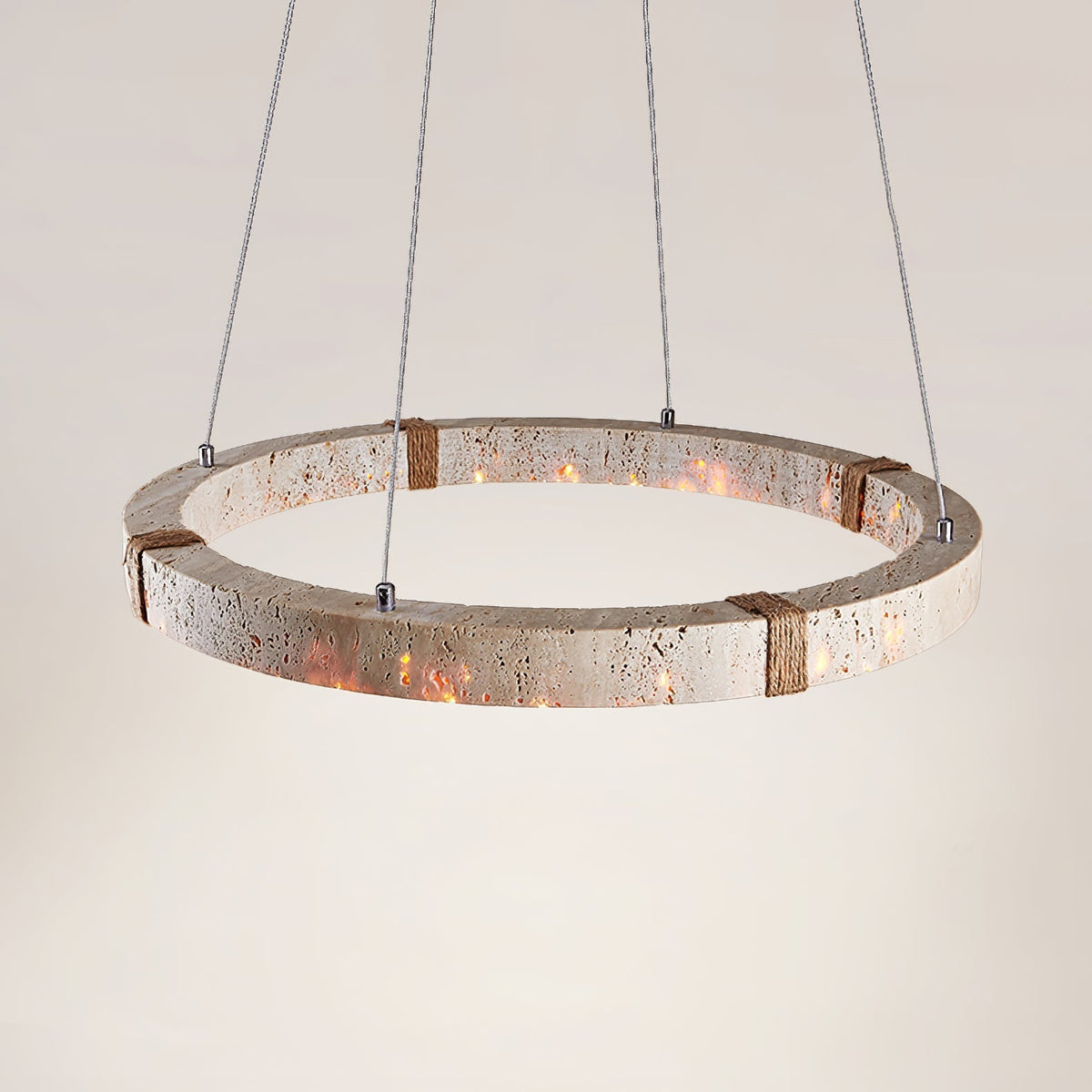 Drenara Travertine Chandelier-Moonnatur