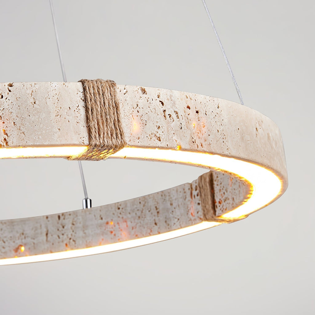 Drenara Travertine Chandelier-Moonnatur