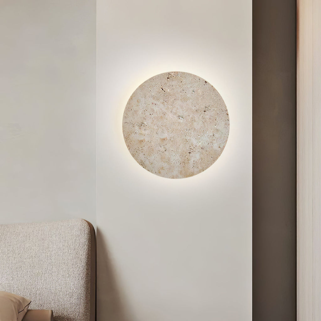 Ashencove Travertine Wall Light-Moonnatur