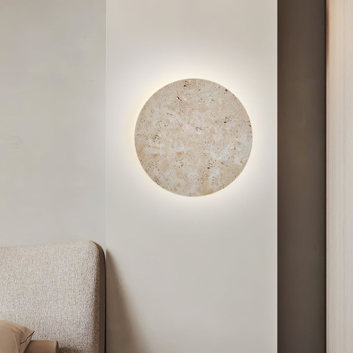 Ashencove Travertine Wall Light-Moonnatur